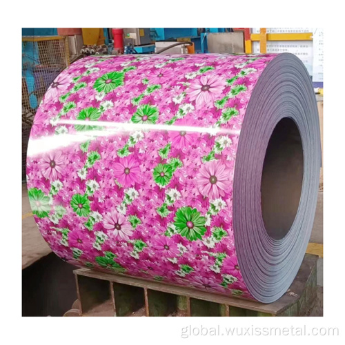 Wood Grain Pre-Printed Steel Coil color coated ppgi print wood prepainted steel coil Factory